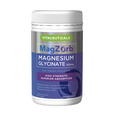 1006AU23-AUS-HP-Vitaceuticals MagZorb 甘胺酸鎂膠囊 100粒 [買2件$328 平均$164／件] (E23)