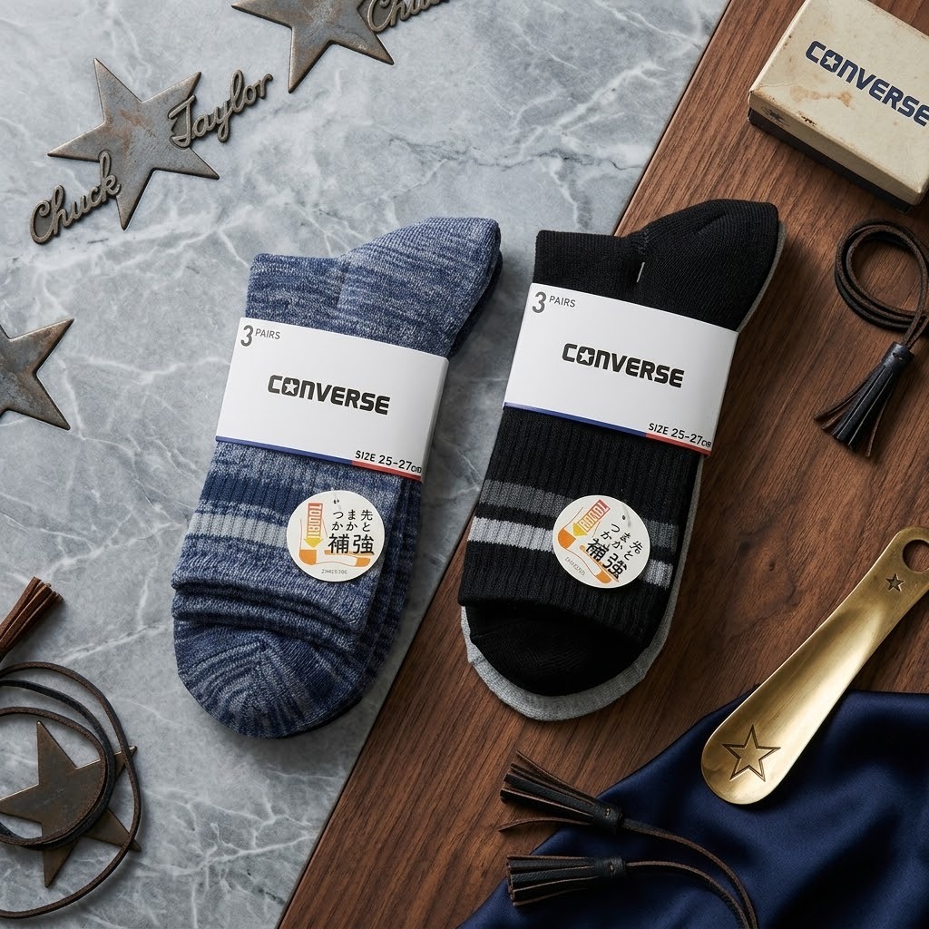 JP Converse 混色三款橫間中筒襪 5658 5641 25-27 TK261005