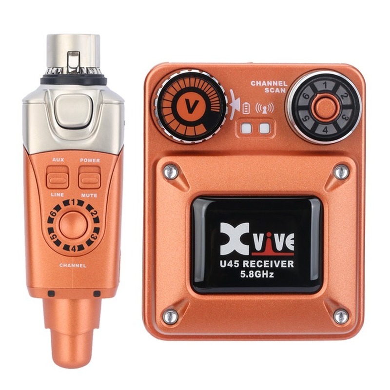 Xvive U45 特別版橘色｜無線監聽系統