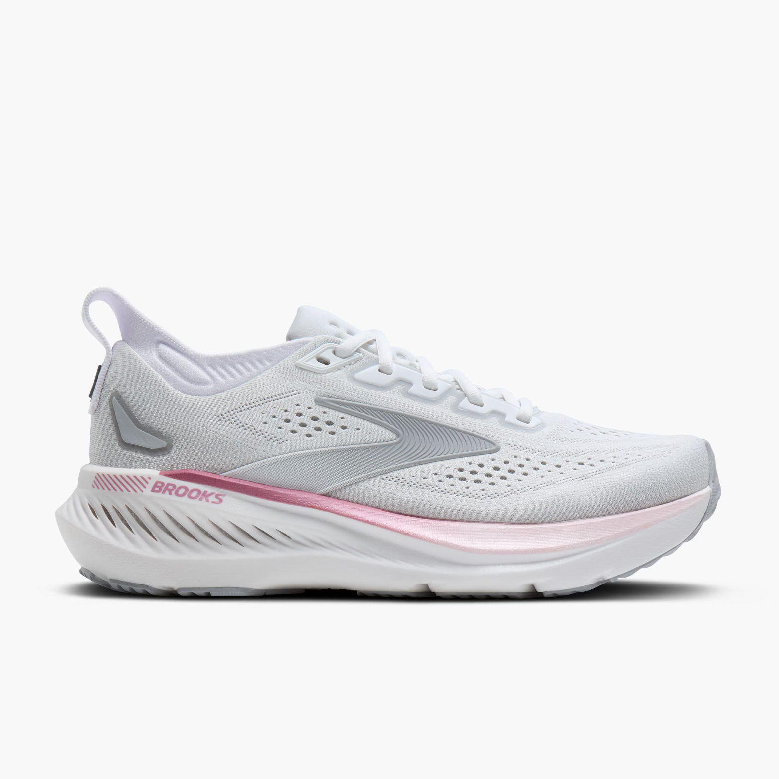 Brooks Women's Glycerin GTS 23 Running Shoes - White/Harbor Mist/Metallic