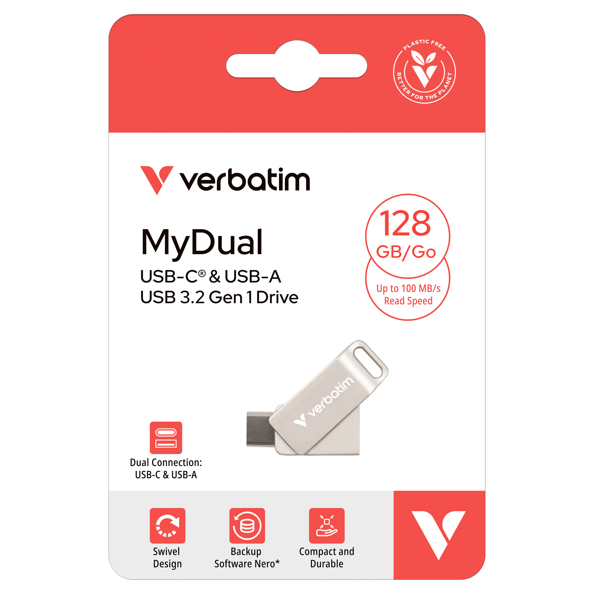 MyDual USB-C & USB-A USB 3.2 Gen 1 隨身碟