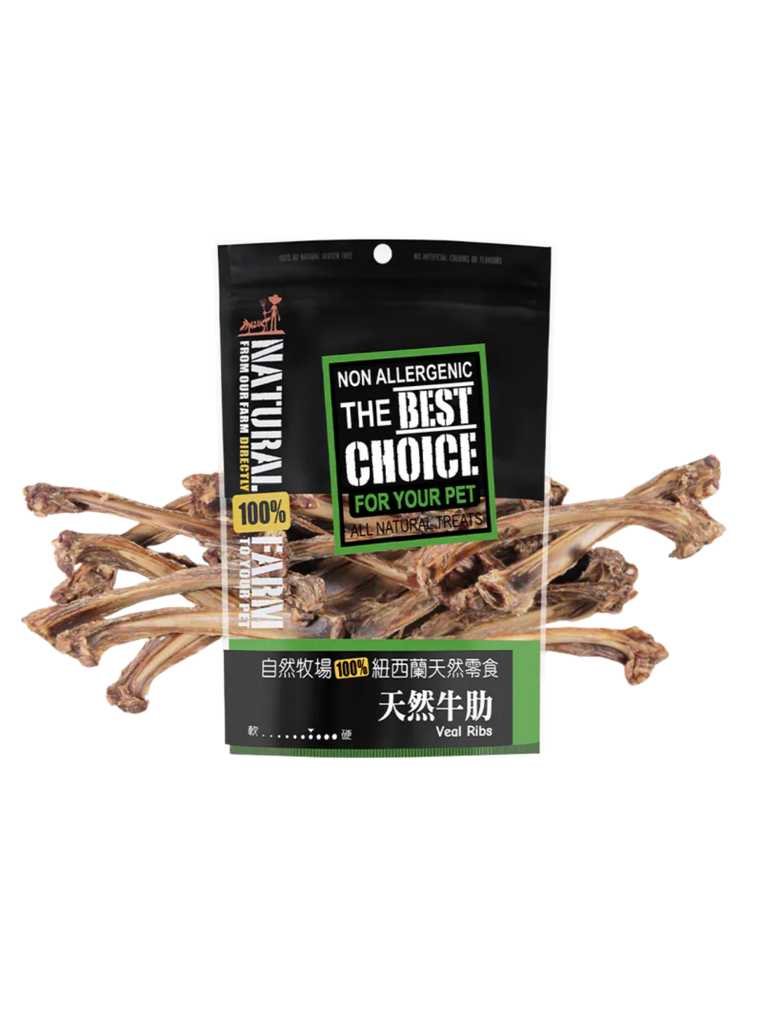 Natural Farm Veal Ribs 140g