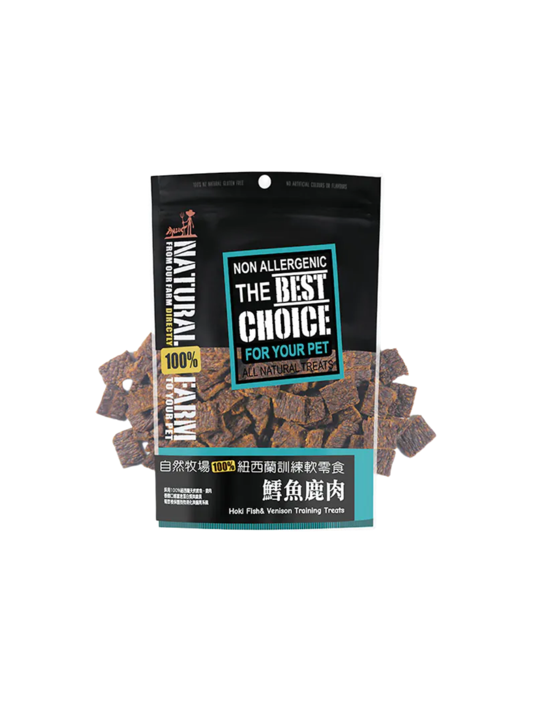 Natural Farm Hoki Fish & Venison Training Treats 180g