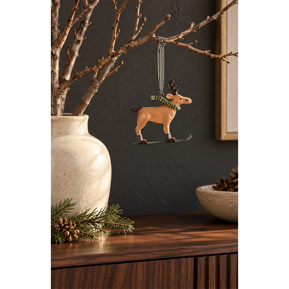 (預購11/15)德國BADEN Deer Ornament On Ski