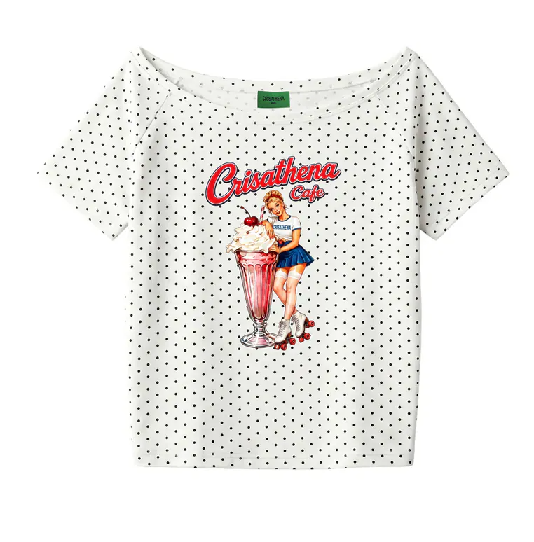 1009CT104-CRISATHENA-FH-Café 寬鬆 T 恤 (A104 白色 / B104 黑色)