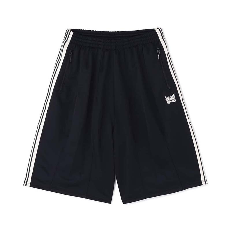 Needles 別注款 H.D. Track Shorts - Poly Smooth 短褲 黑白色 SX1522-BF [台灣現貨]