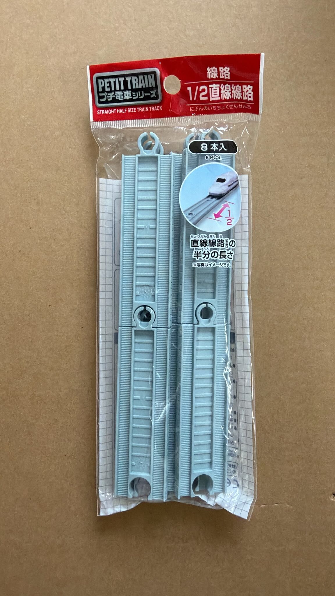 新幹線PETIT TRAIN 電車系列 1/2直線線路8本入