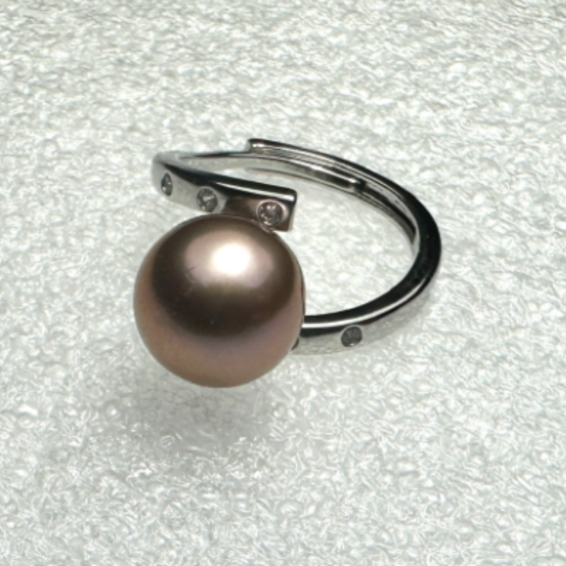 HKAG1006-008 粉紫光淡水珍珠（紫珠） 10MM UP (A8)