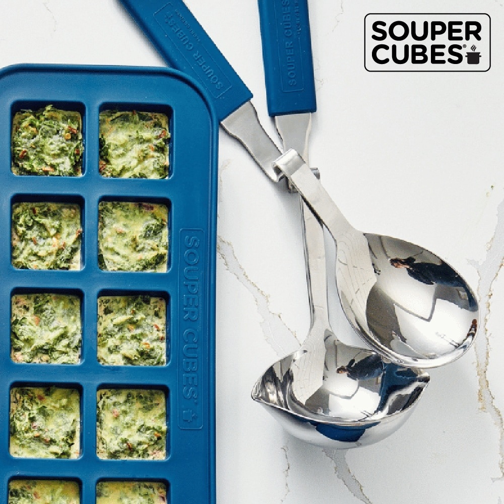 【Souper Cubes】不鏽鋼專利湯勺_暮光藍