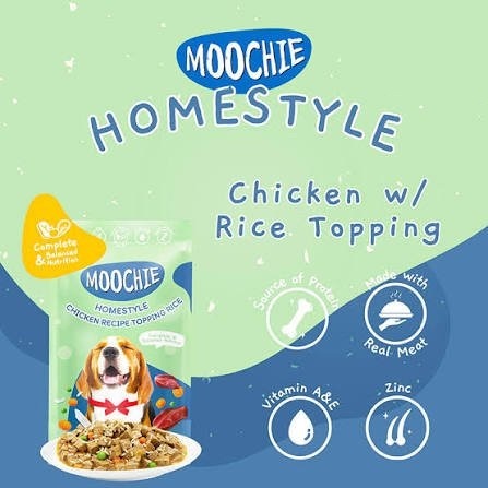 Moochie 狗濕糧．Homestyle系列 雞肉+糙米120g