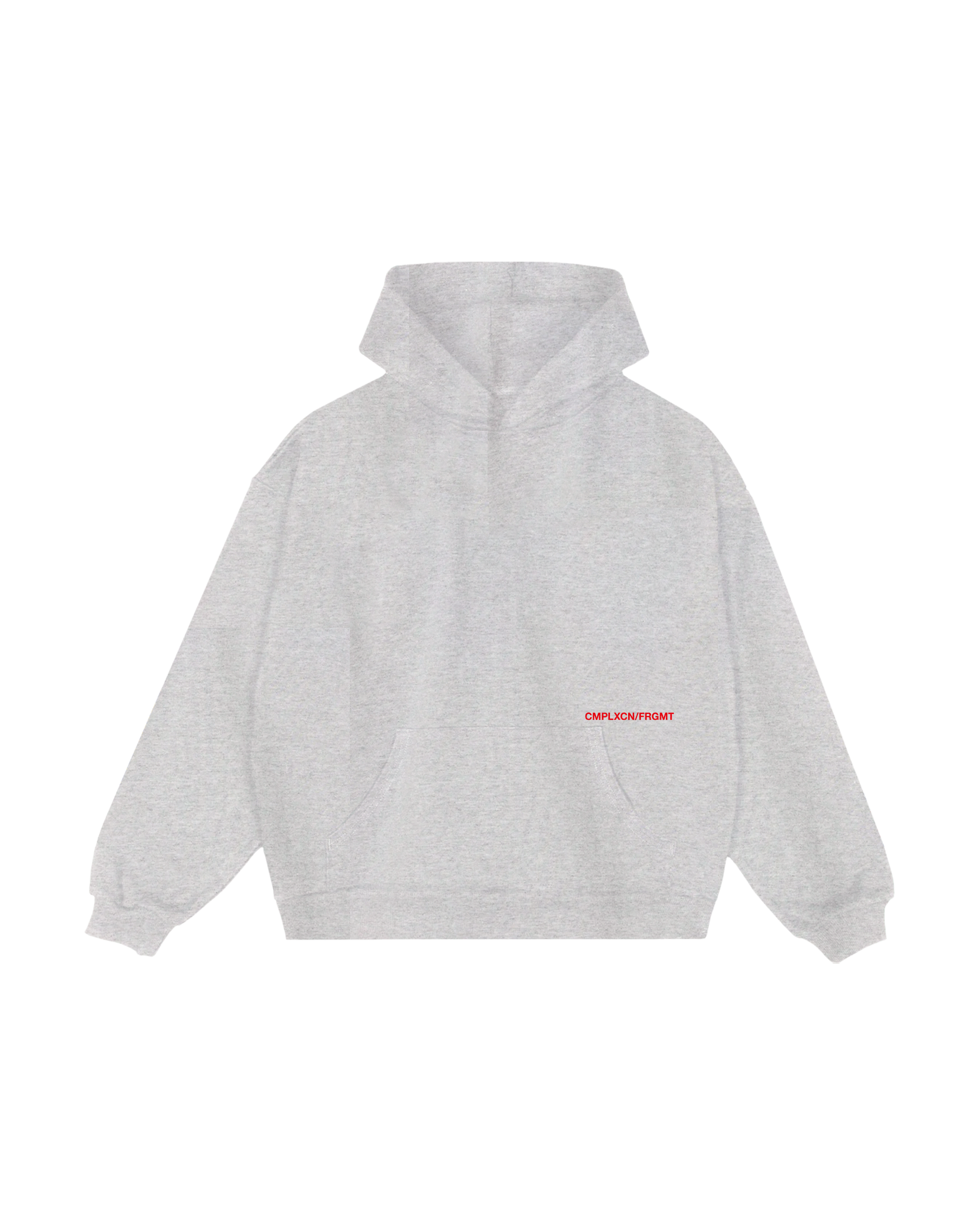 FRAGMENT X COMPLEXCON - BALLOON HOODIE (HEATHER GREY) 灰色 帽TEE 藤原浩 聯名款 閃電