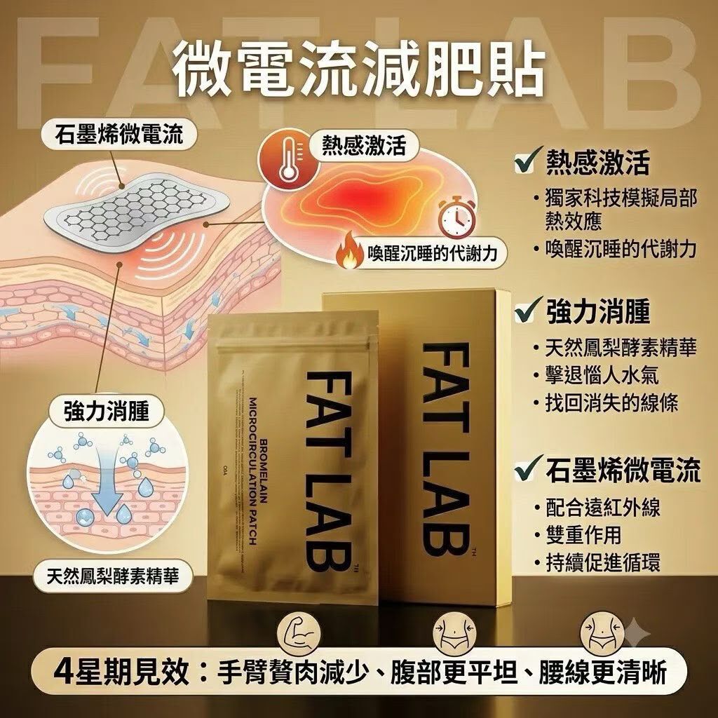 韓國FAT LAB 微電流減肥貼T554 (一盒8片)