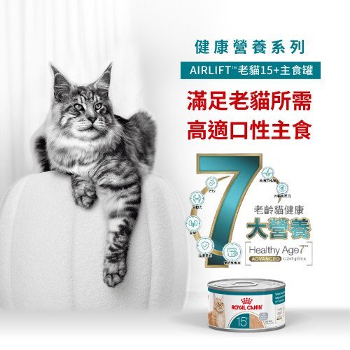 Royal Canin 貓罐頭．AIRLIFT系列 老年貓15+ 營養主食配方85g