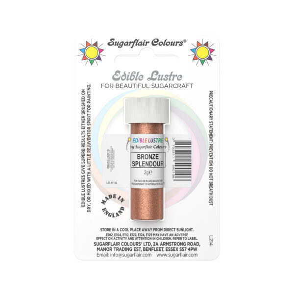 Sugarflair Lustre Dust Bronze Splendour 2g