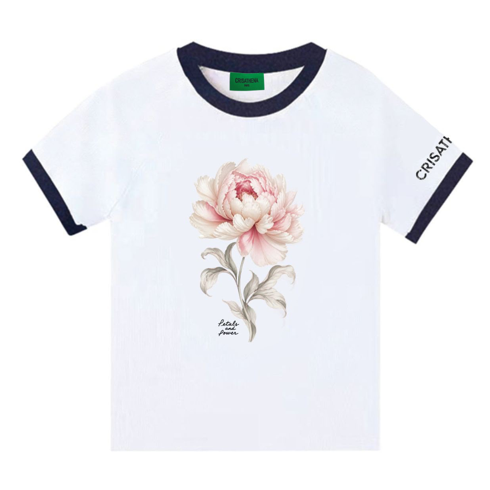 1009CT126-CRISATHENA-FH-花花 T 恤 (A126 白色)