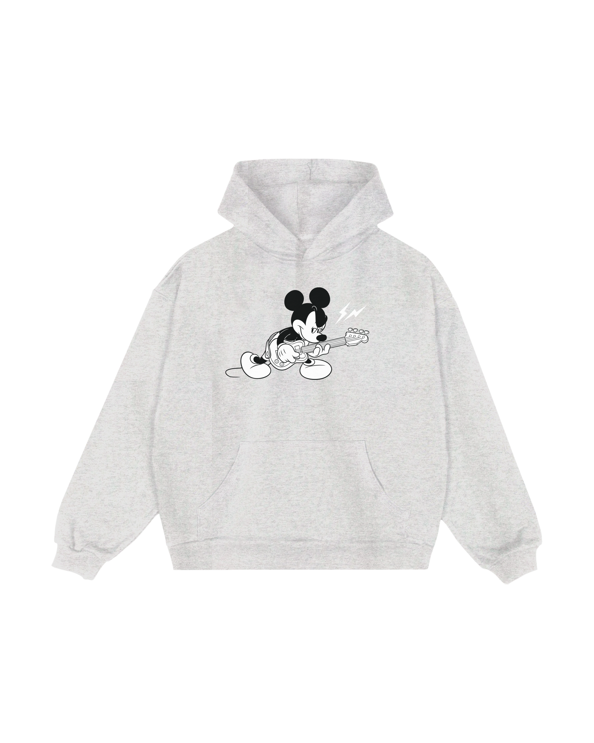FRAGMENT X DISNEY MICKEY - MICKEY ELECTRIC PULLOVER HOODIE (VINTAGE BLACK/HEATHER GREY) 復古黑 石南灰 帽TEE 藤原浩 迪士尼 聯名款 閃電 米奇