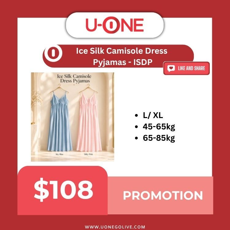Ice Silk Camisole Dress  Pyjamas - ISDP