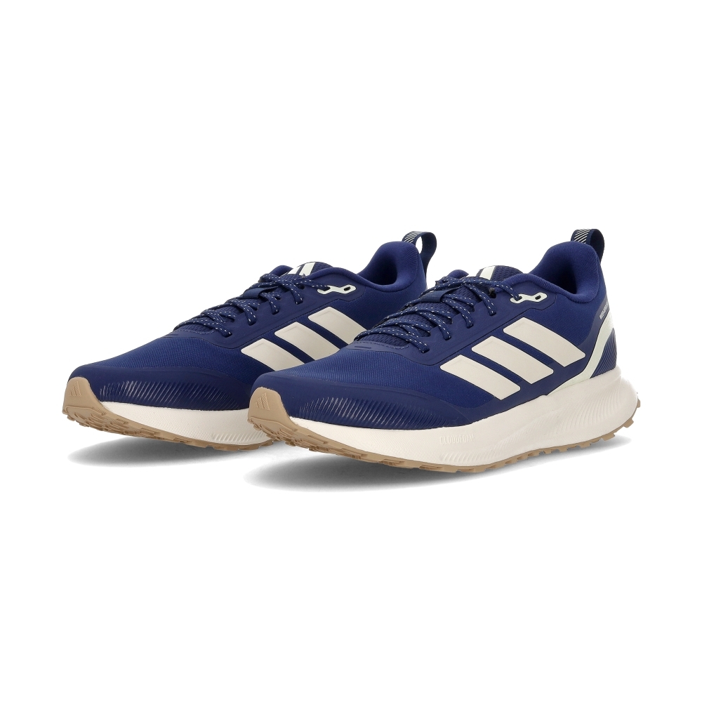 Adidas Runfalcon 5 Tr 男鞋 藍色 緩震 防潑水 反光 運動 慢跑鞋 JQ6957