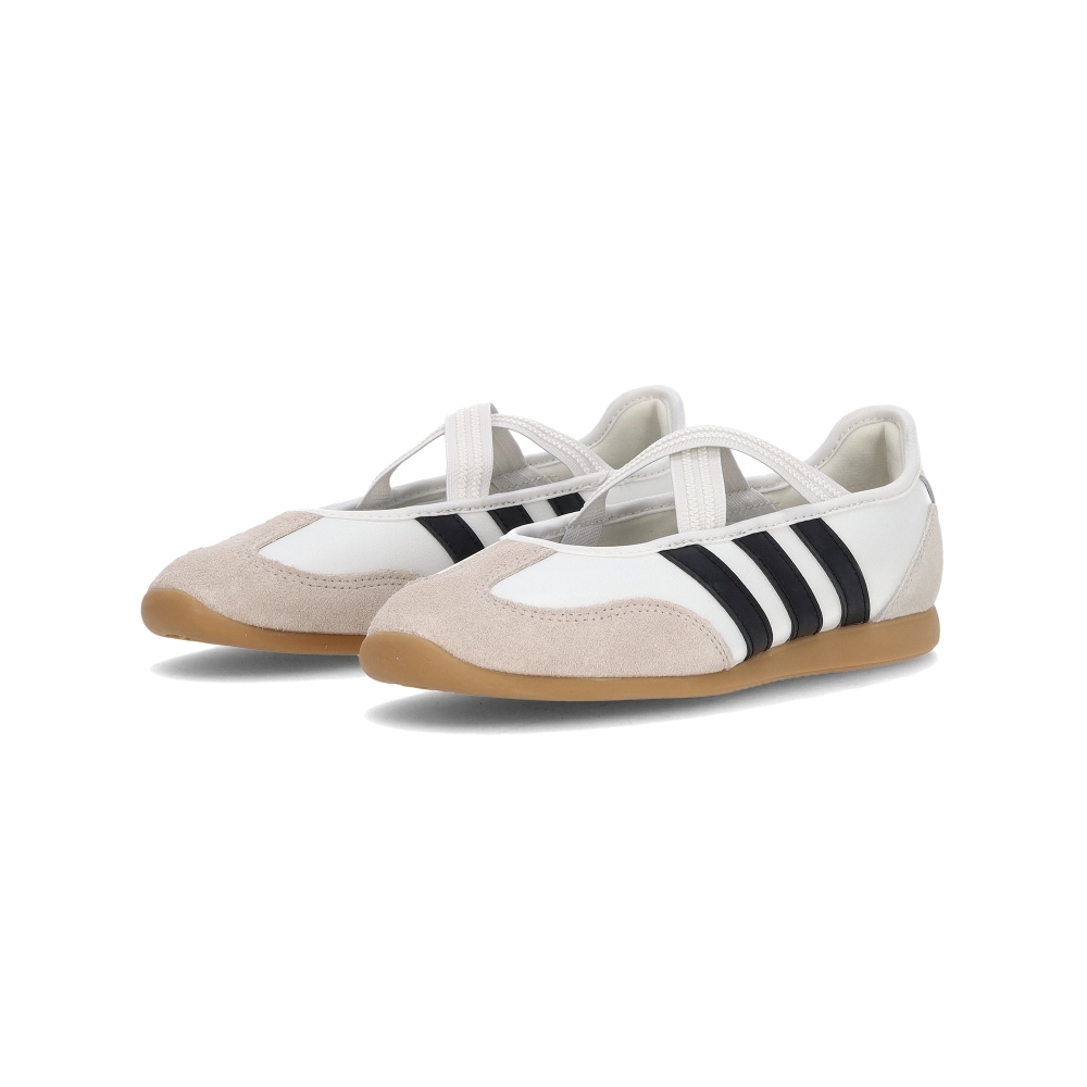 Adidas Barreda Mary Jane 女鞋 米白黑色 麂皮 穿搭 瑪莉珍鞋 芭蕾舞鞋 休閒鞋 JQ2127