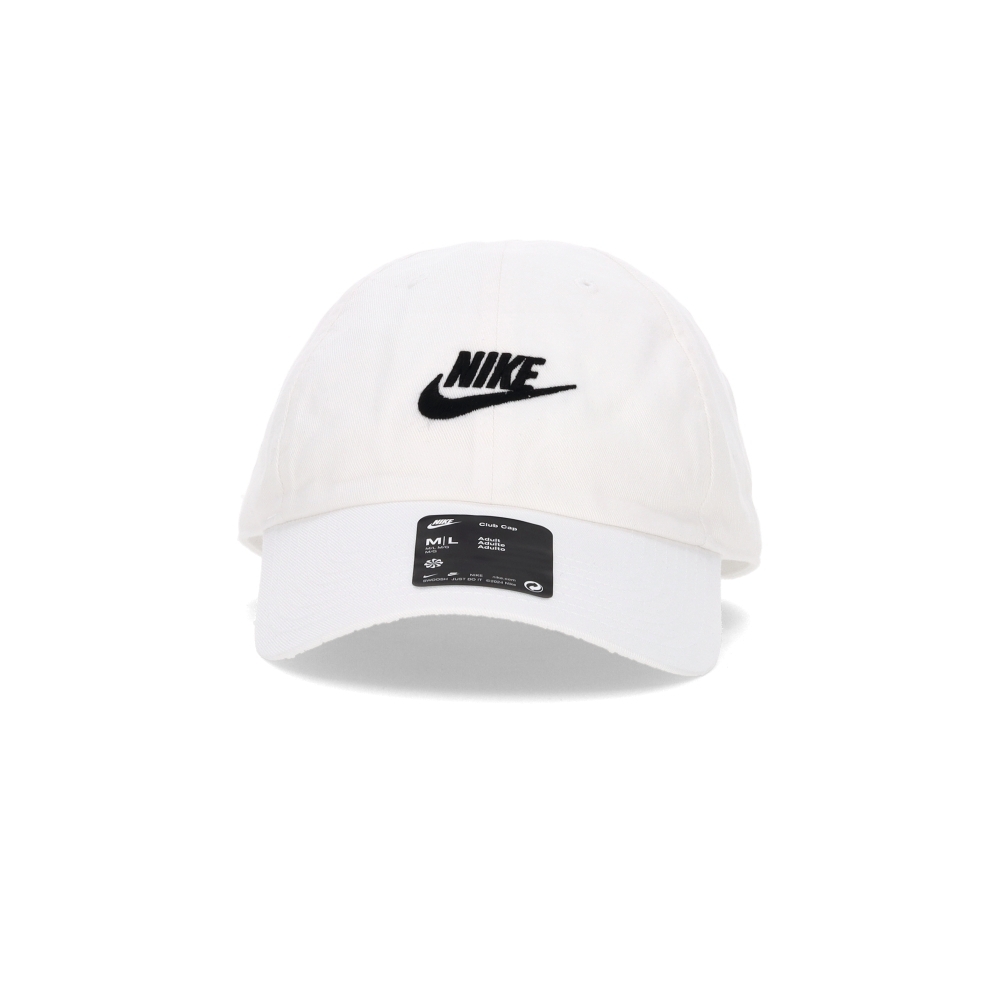 Nike Club Cap U CB FUT WSH L 白色 老帽 休閒 運動 遮陽 鴨舌帽 FB5368-100