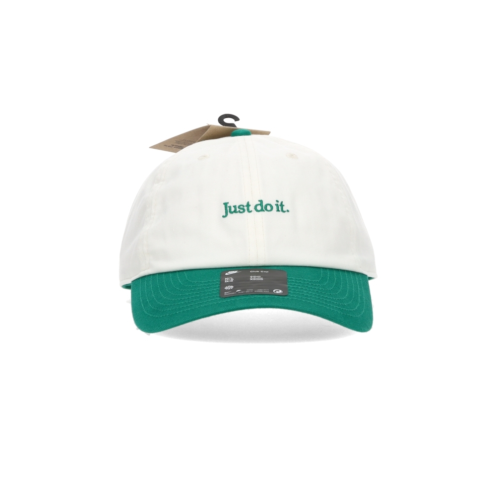 Nike U Nk Club Cap U Cb Jdi L 白綠色 軟頂 運動帽 帽子 FB5370-138
