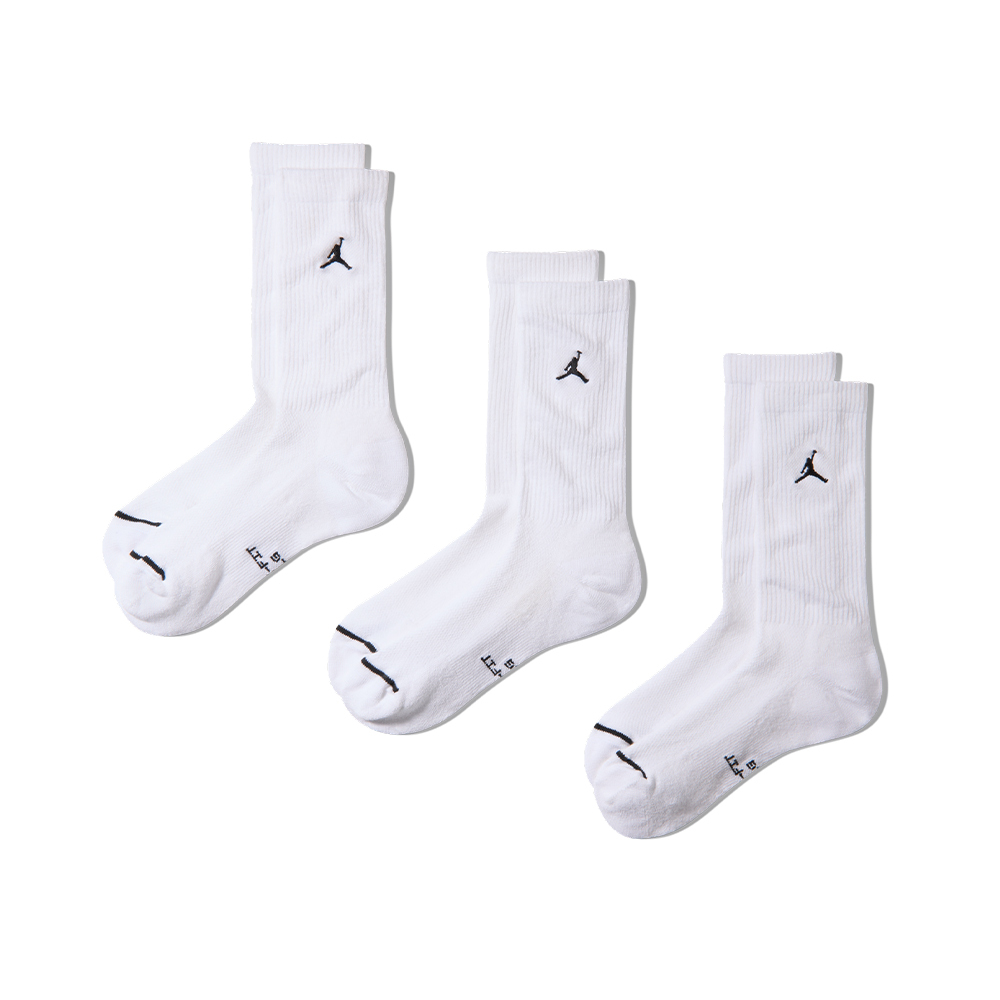 Nike Jordan Everyday 三入 白色 喬丹 厚款 籃球襪 運動 休閒 長襪 中筒襪 IR6319-100