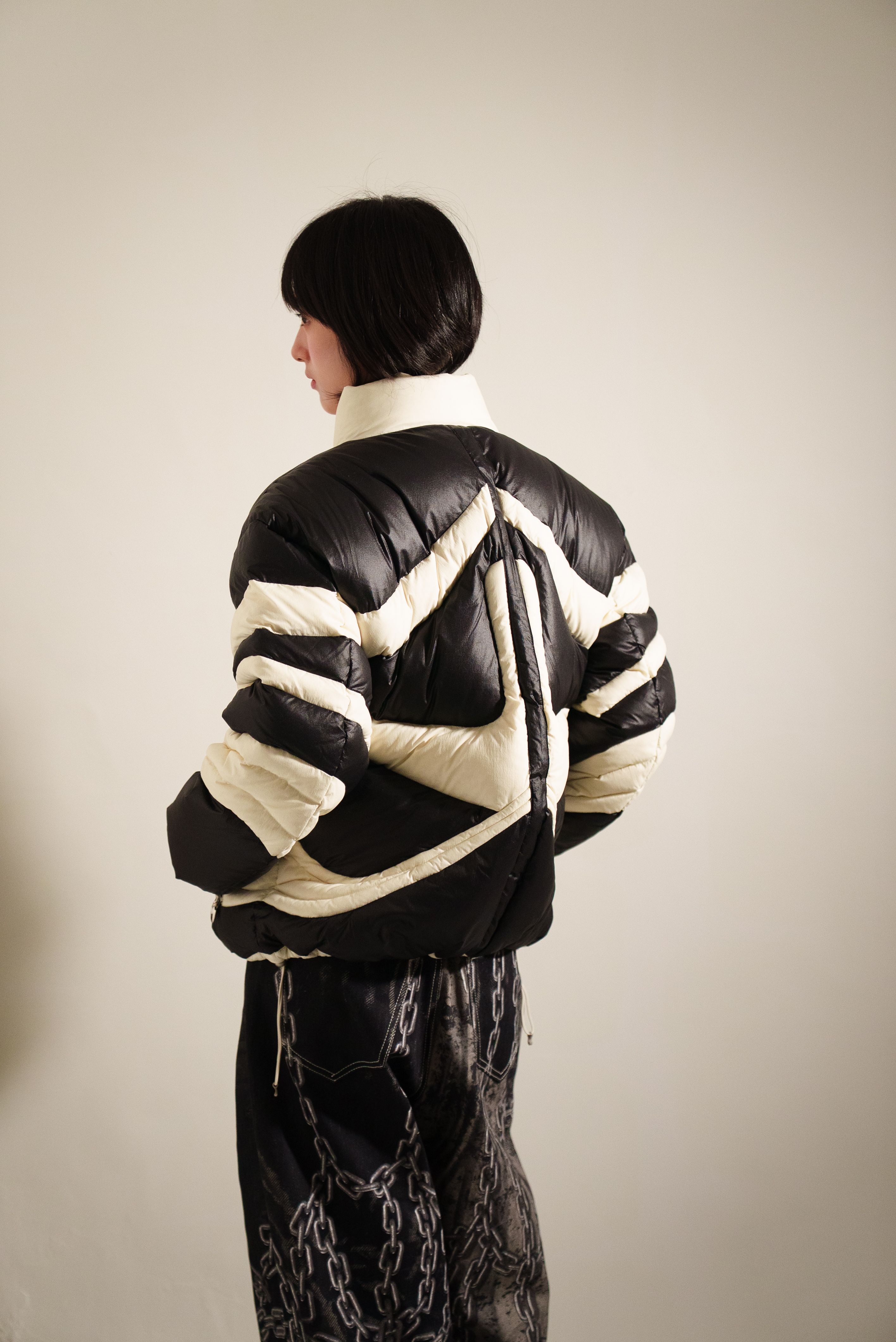 【Focus Store】現貨 Thug Club Dunk Puffer Jacket 羽絨外套 黑／ 象牙白