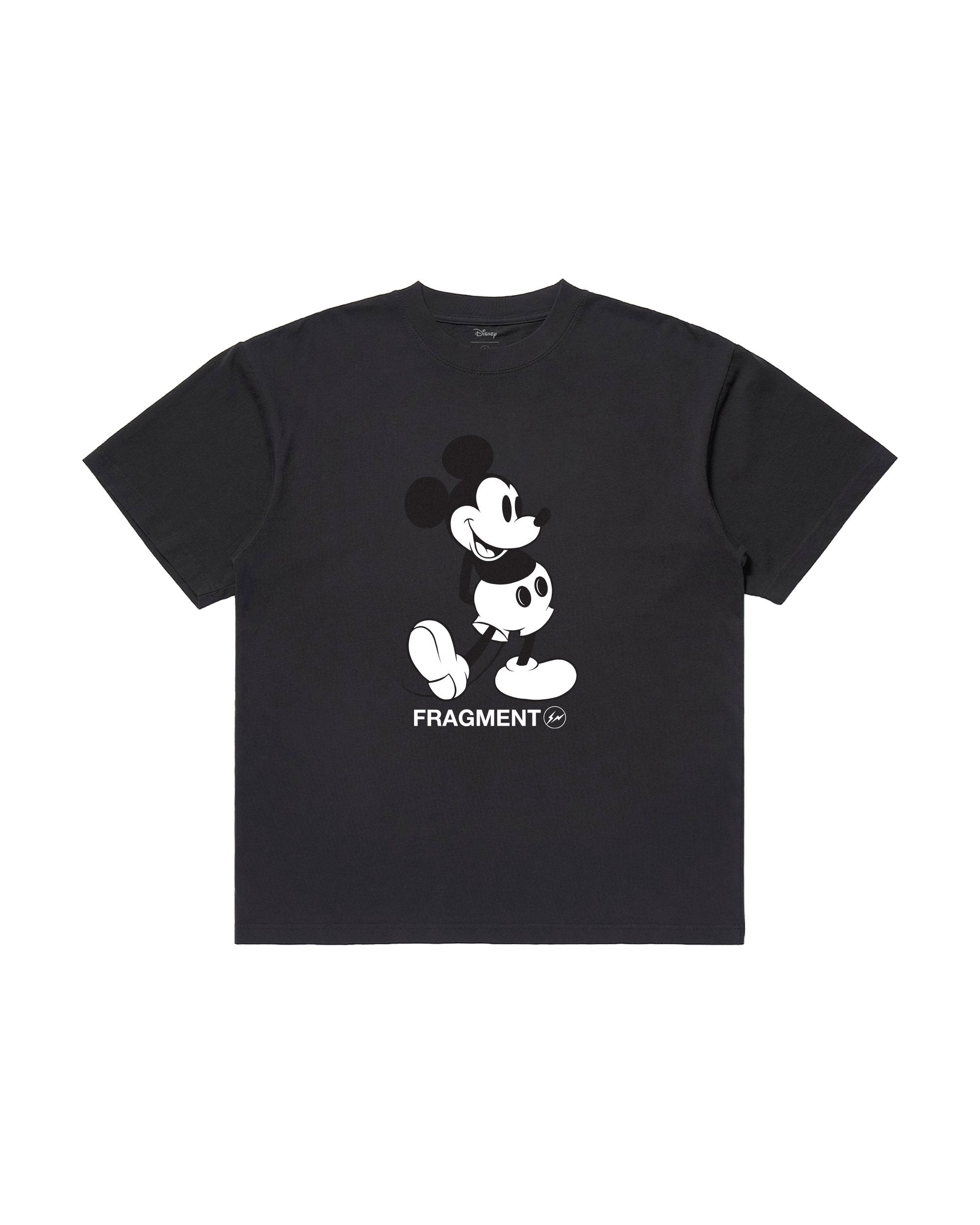 FRAGMENT X DISNEY MICKEY - CLASSIC MICKEY TSHIRT (VINTAGE BLACK/WHITE) 復古黑 白色 短TEE 藤原浩 迪士尼 聯名款 閃電 米奇