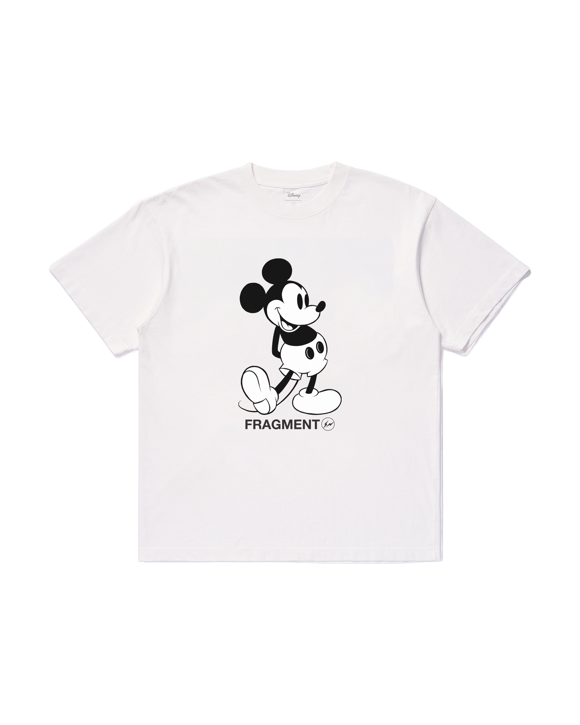 FRAGMENT X DISNEY MICKEY - CLASSIC MICKEY TSHIRT (VINTAGE BLACK/WHITE) 復古黑 白色 短TEE 藤原浩 迪士尼 聯名款 閃電 米奇