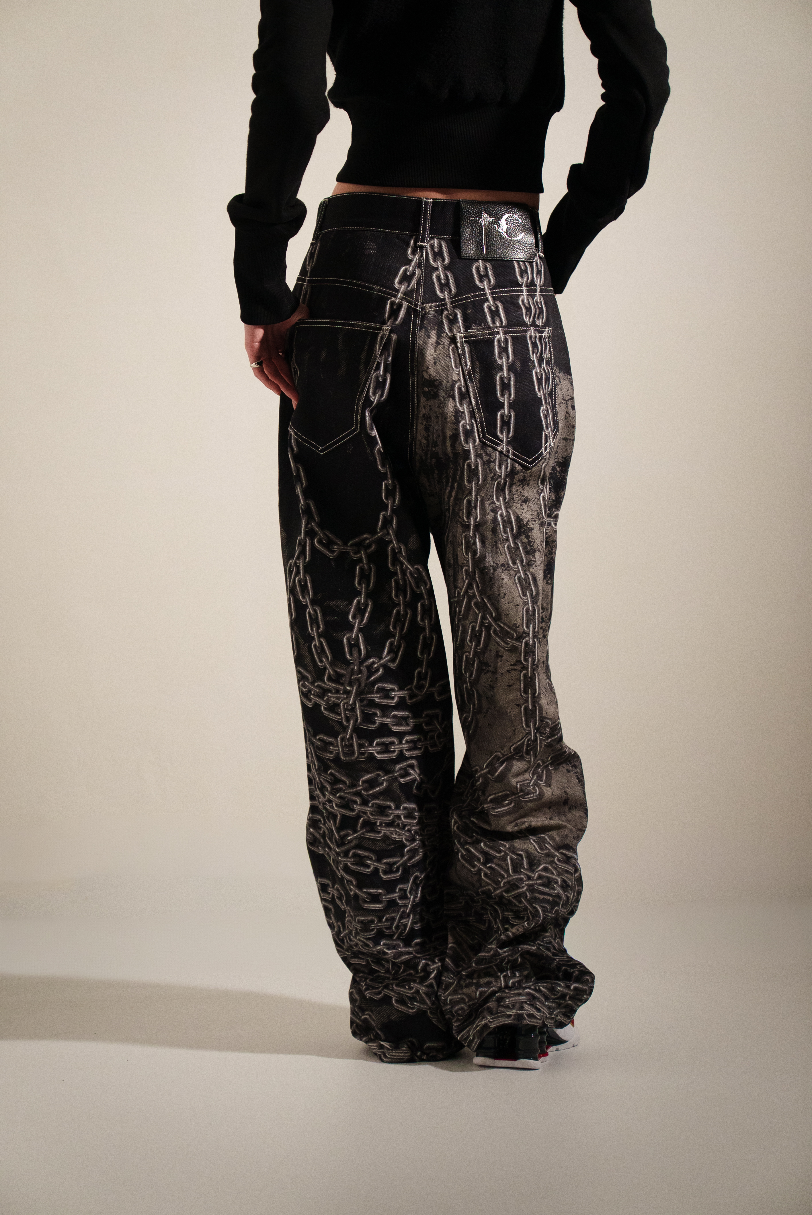 【Focus Store】現貨 Thug Club FW26 Shackle Pants "Black" 鎖鏈牛仔褲 黑色