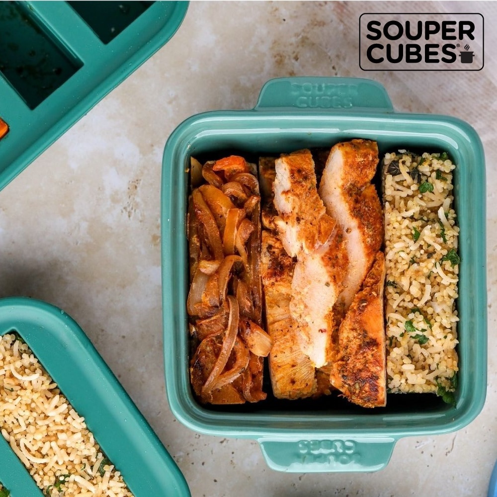 【Souper Cubes】陶瓷烤盅2入組_霧松綠