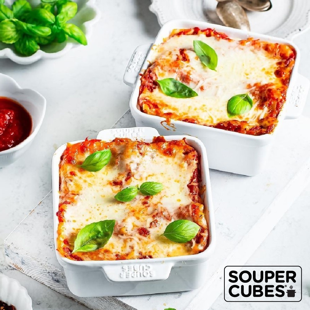 【Souper Cubes】陶瓷烤盅2入組_白色