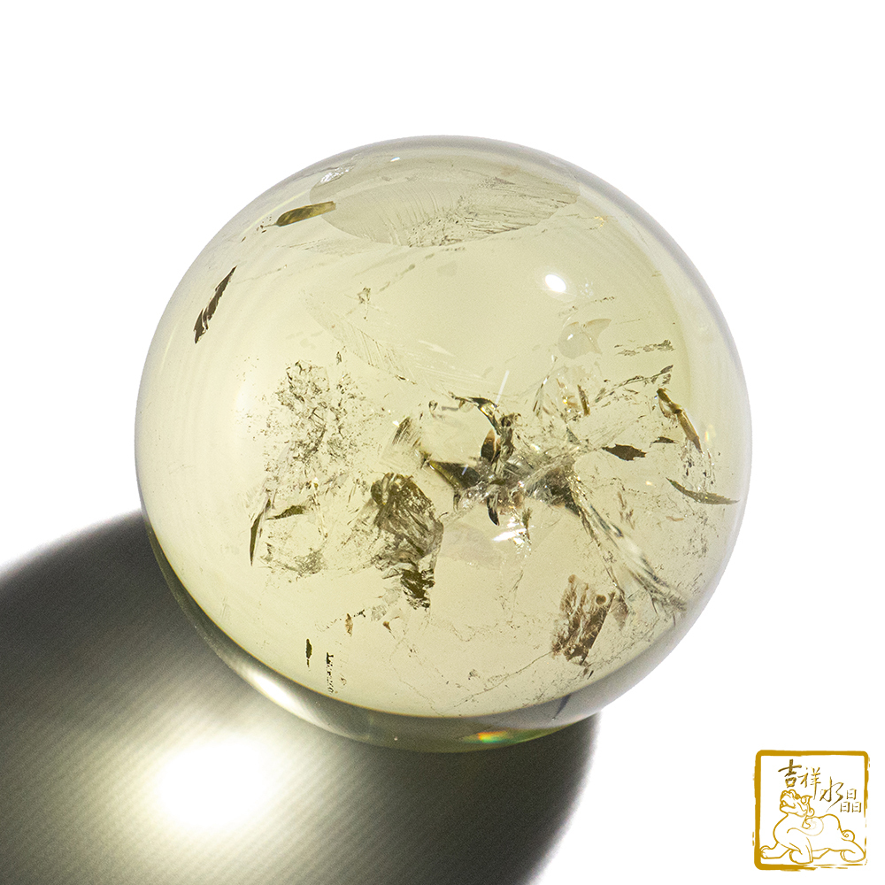 黃水晶球 4.3cm 開運招財