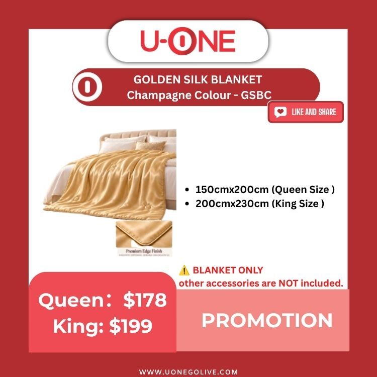 GOLDEN SILK BLANKET  Champagne Colour - GSBC