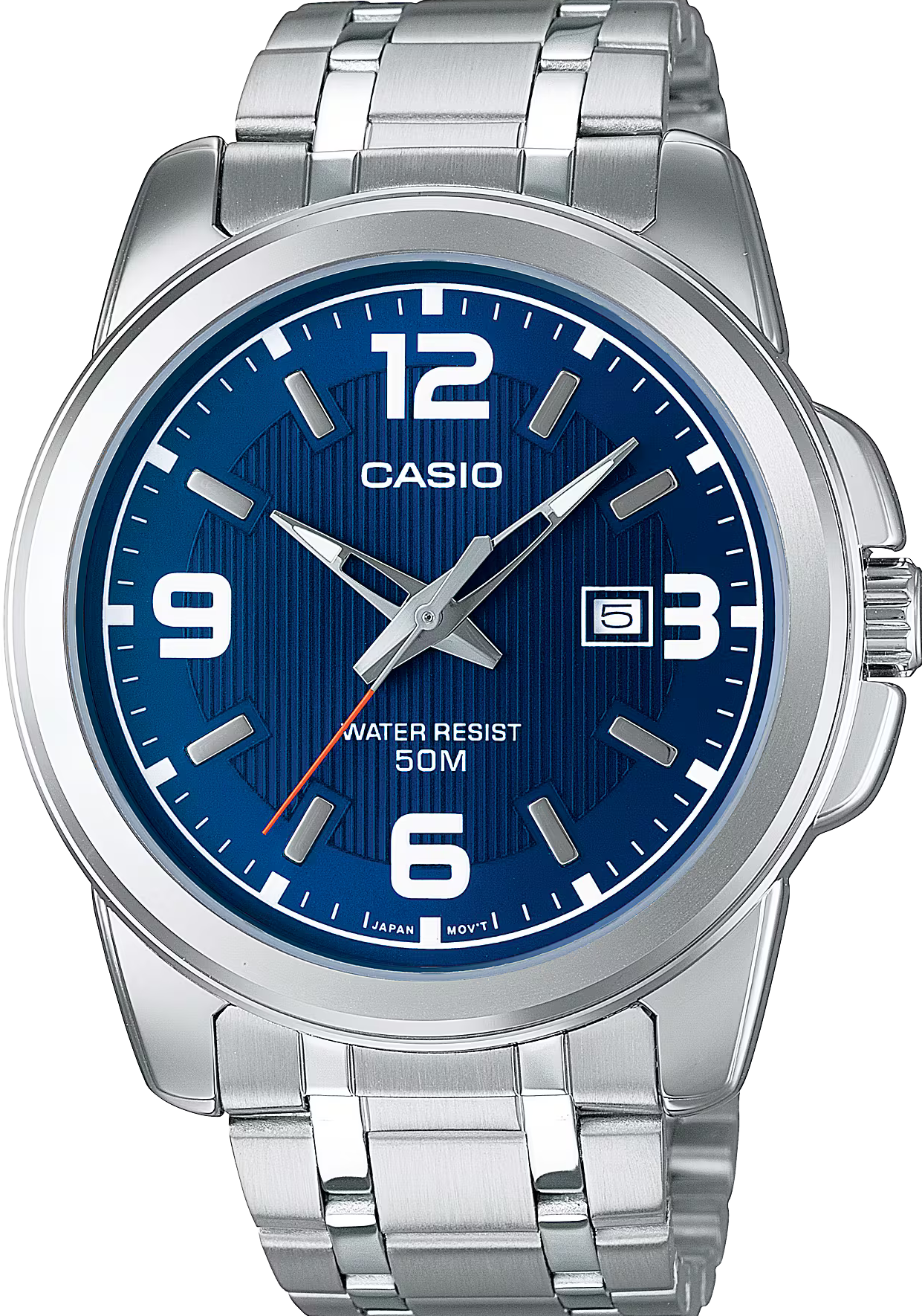 萬年鐘錶 - CASIO 卡西歐 簡約復古紳士不鏽鋼男錶 MTP-1314D-2A  錶徑44.9MM