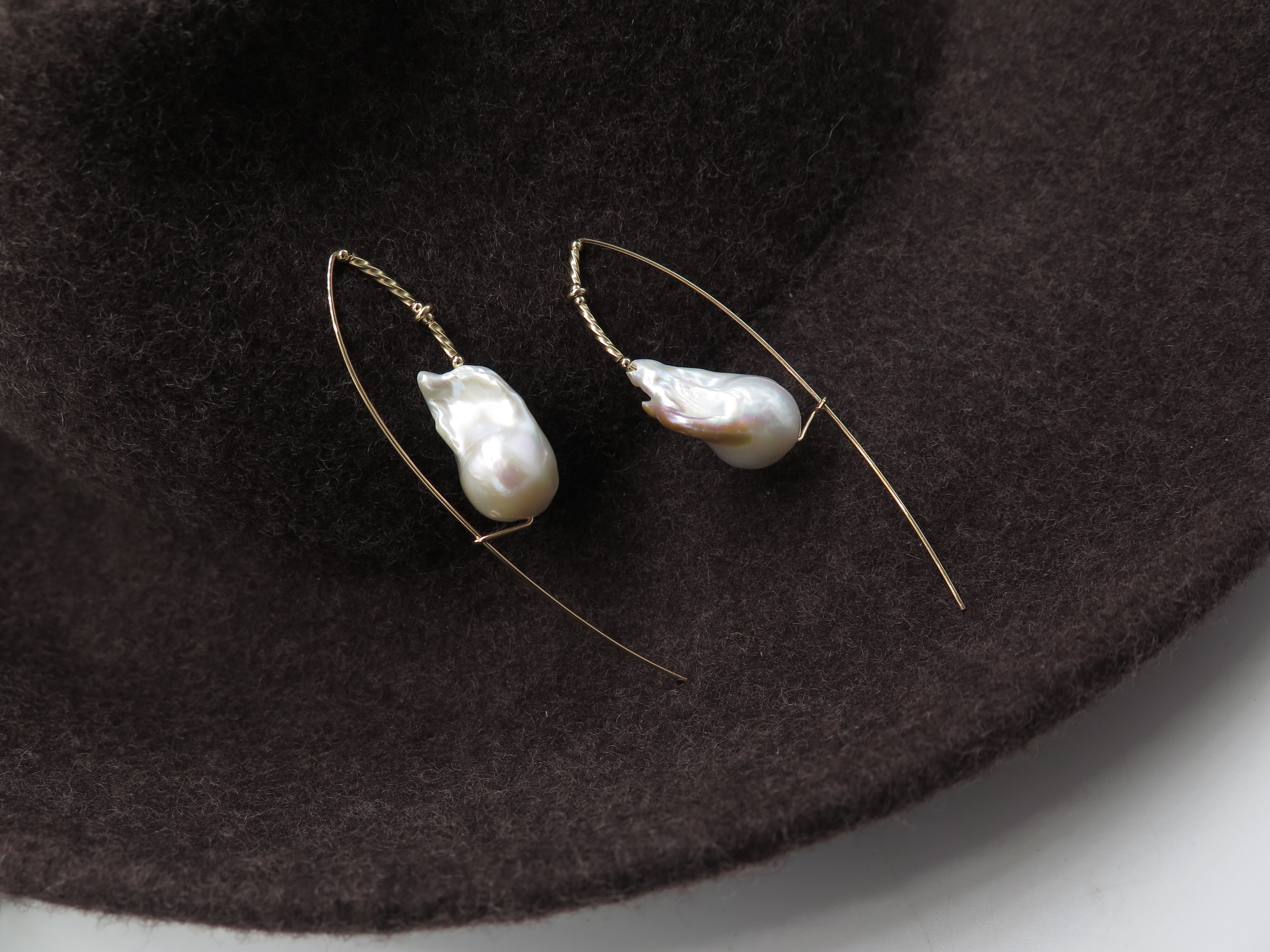 COLE COOL Water Pearl 14kgf earrings SEED v.1