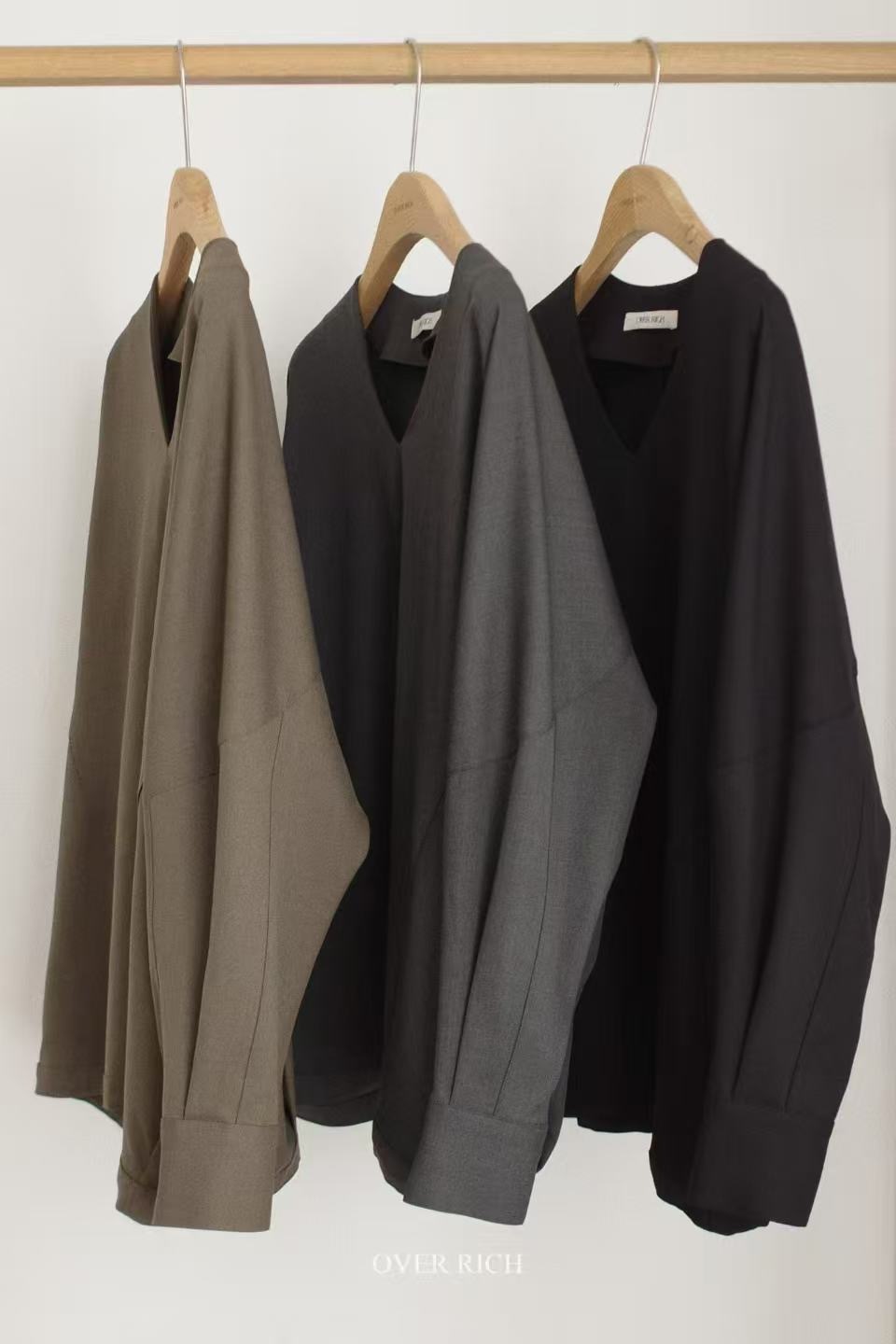 OR2610 Drop-Shoulder V BL