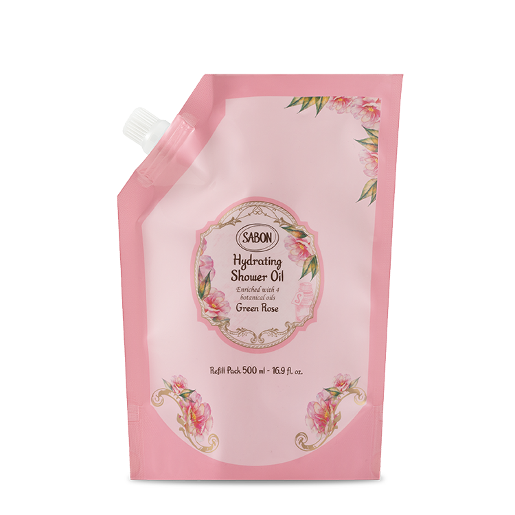 綠玫瑰輕潤沐浴油補充包500ml