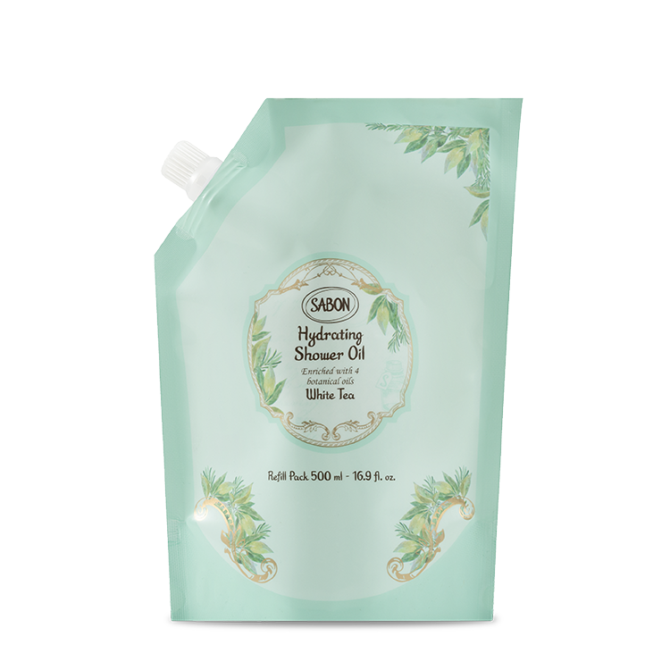 白茶輕潤沐浴油補充包500ml