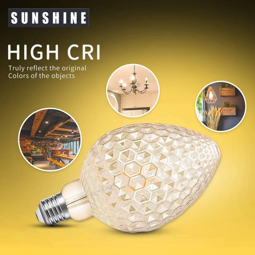 Candle LED Filament Decorative Bulb, 4W E27 Base, 2200K Warm White