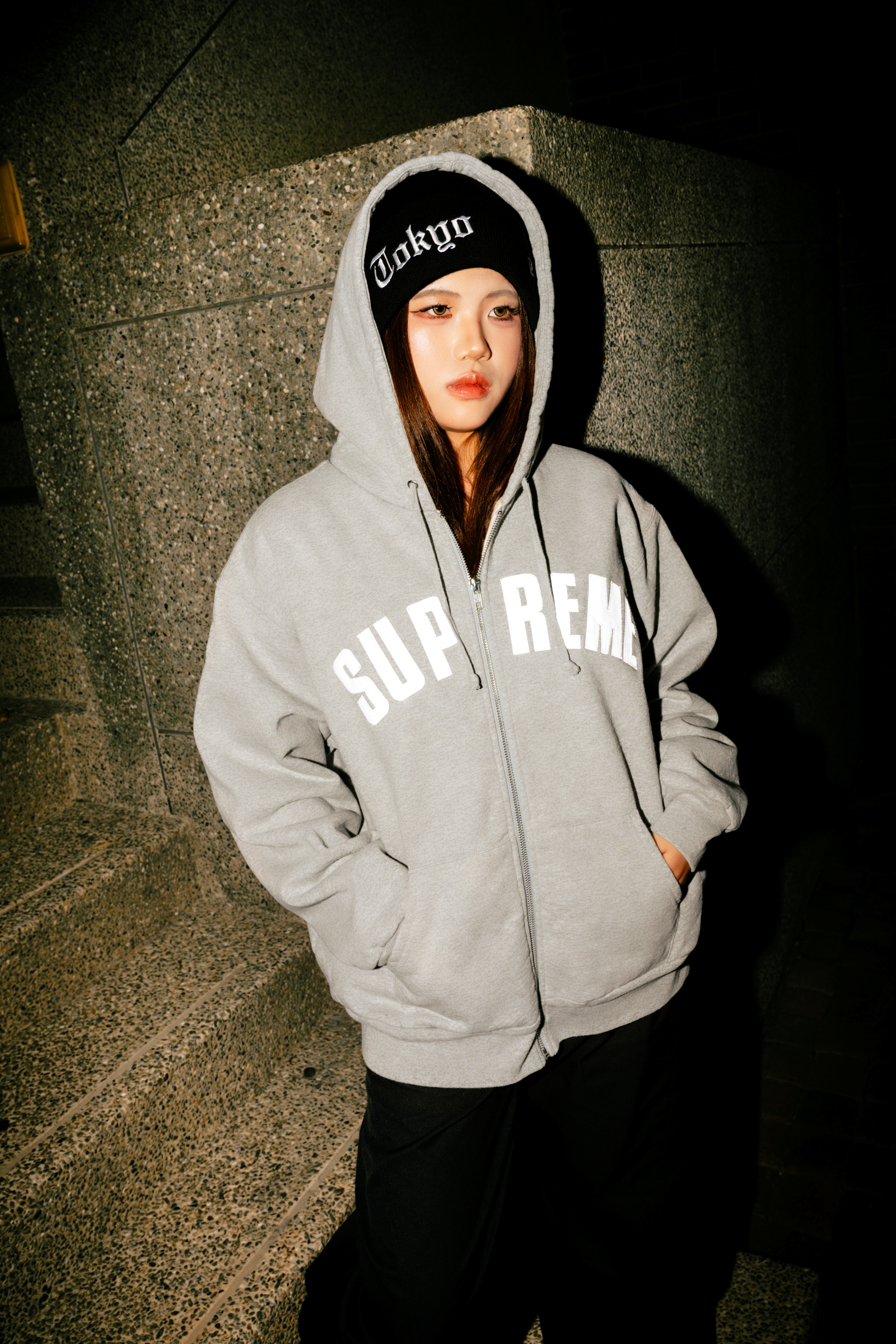 ☆ETW☆【EASY TO WEAR】Supreme Arc Thermal Lined Zip Up Hooded Sweatshirt 反光 連帽外套 秋冬