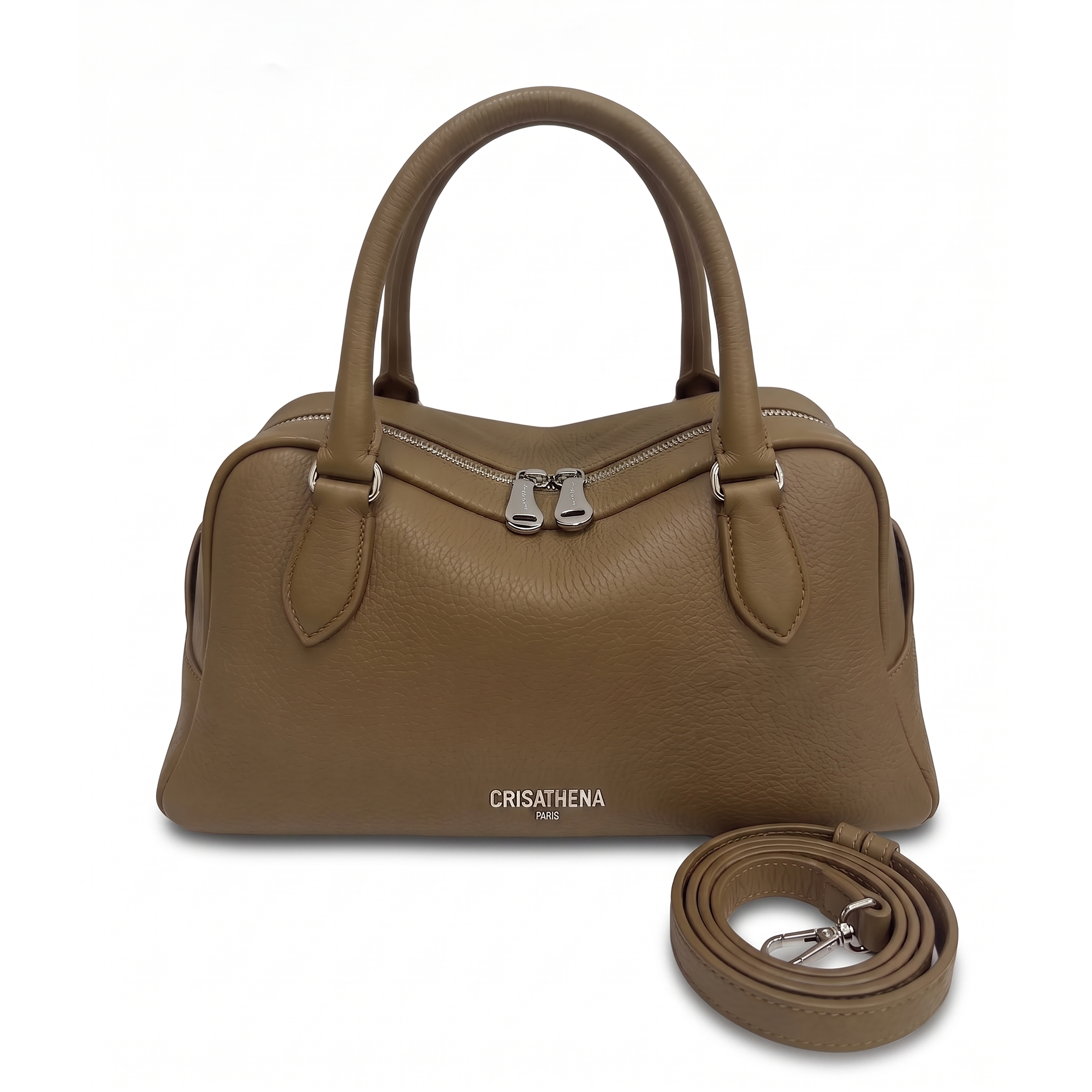 1009CT07-CRISATHENA-FH-中型手提包 Midi bag (A7 黑色 / B7 棕褐色 / C7 咖啡色 / D7 米白色 / E7 綠色 / G7 紅色 / H7粉藍色) *買袋送隨機Charm [1件]* 再加送Crisathena cafe杯 [1個] 名額只限10件*