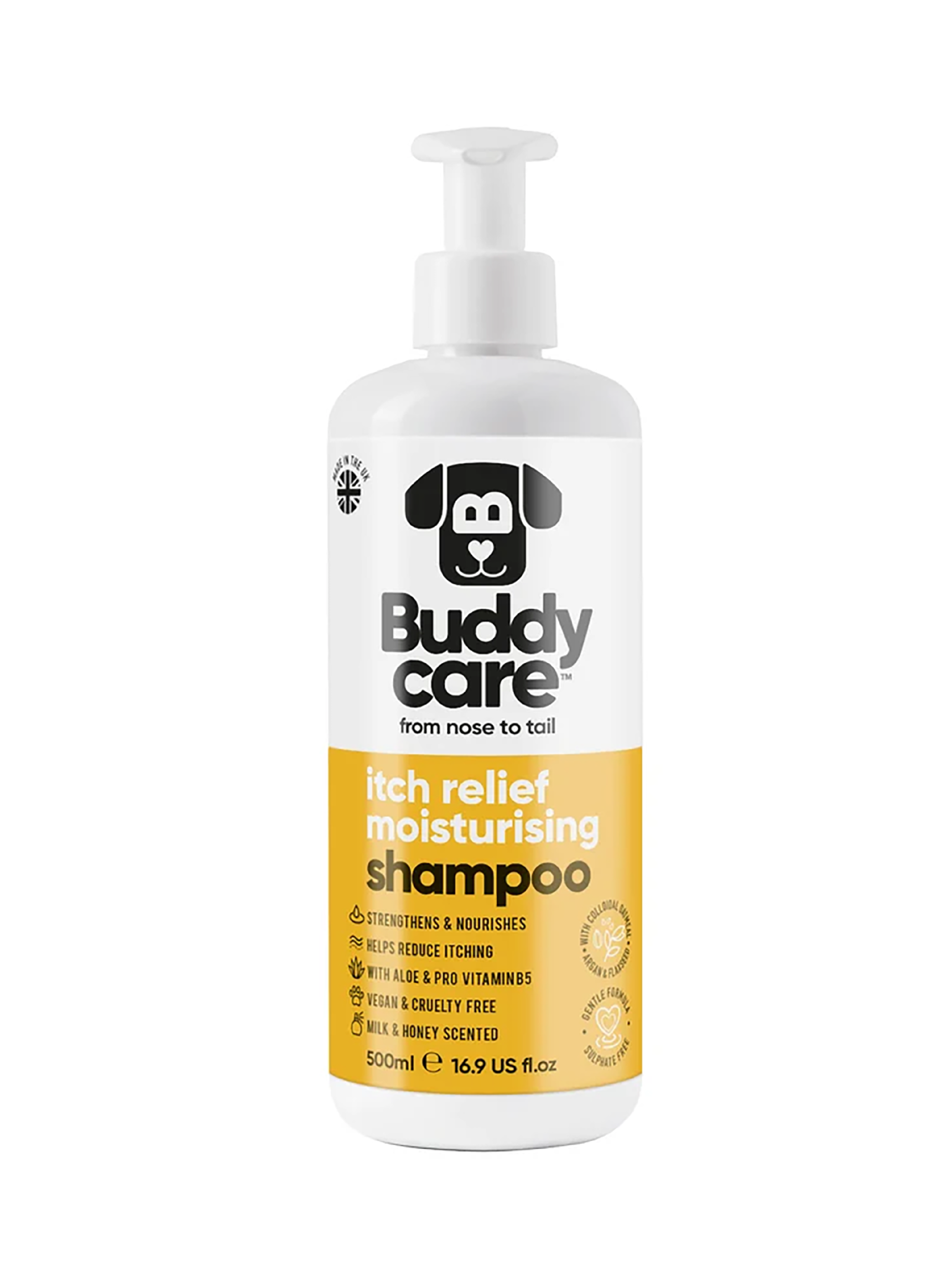 【英國Buddycare】萌狗洗毛 │ 牛奶蜂蜜柔膚