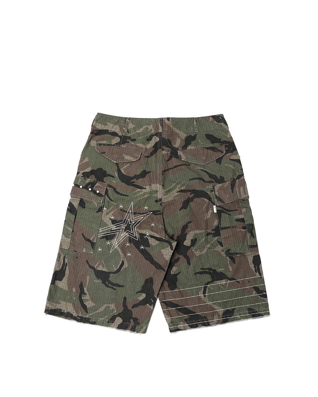 【車庫服飾】MORETHANADDICTION - Camo Three-quarter pants 迷彩七分褲