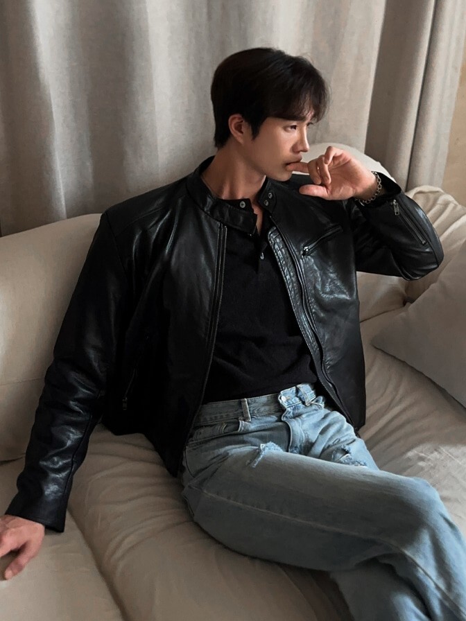 Noah Biker Leather Jacket