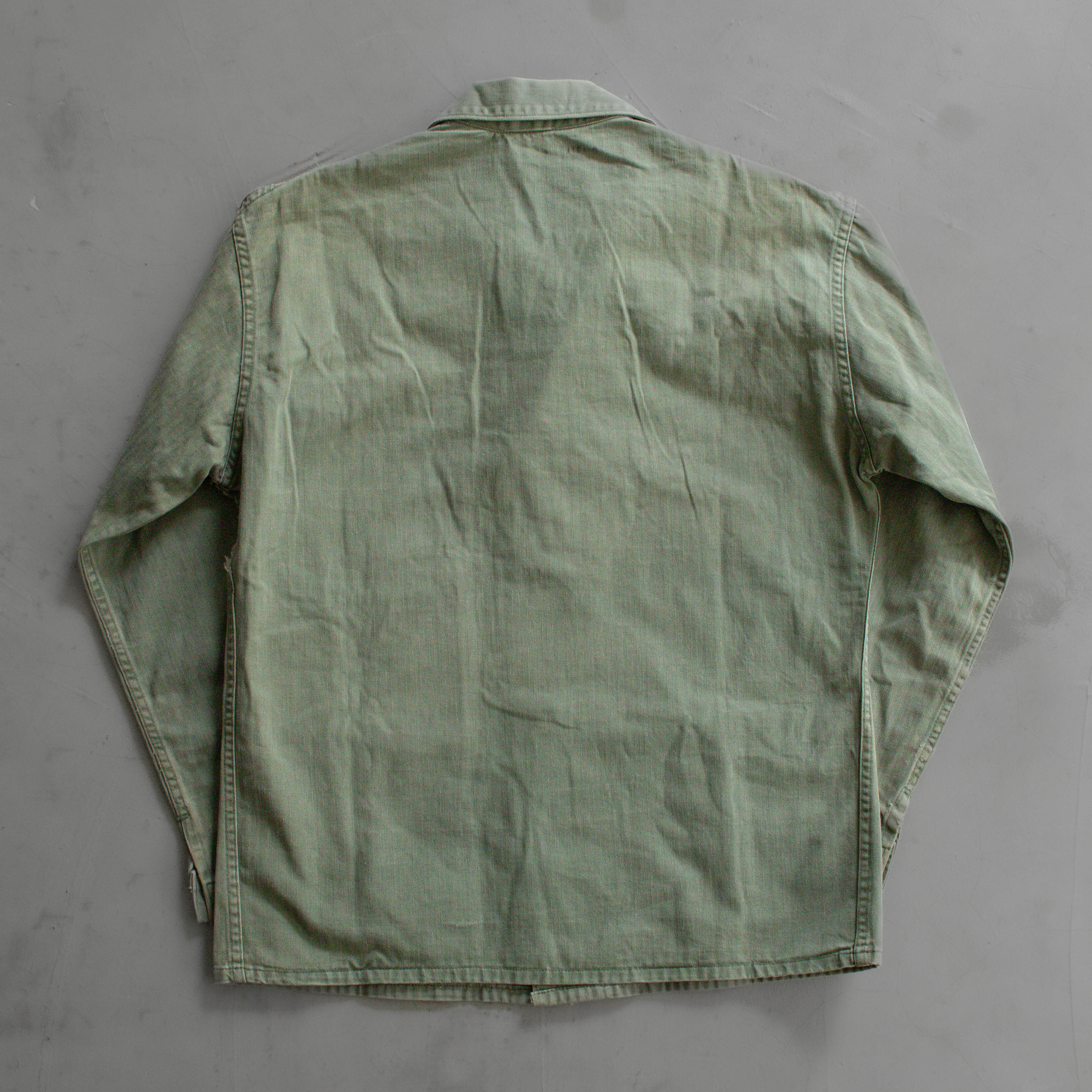40S USMC P47 HBT SHIRT  美軍 陸戰隊 軍綠 人字紋 長袖 軍襯衫