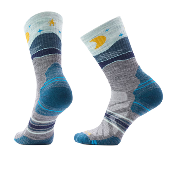 【Smartwool】女機能戶外局部輕量減震中長襪-月影遠征 中性灰、淺霧紫、栗子棕 / SW003134