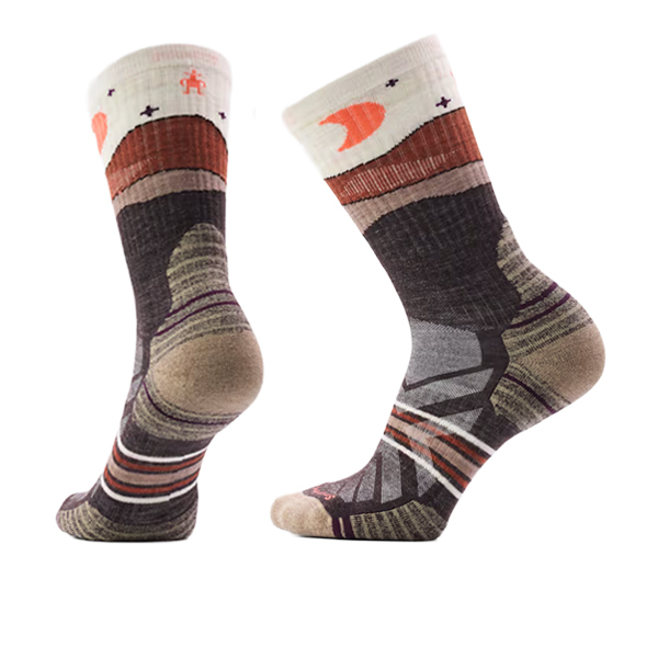 【Smartwool】女機能戶外局部輕量減震中長襪-月影遠征 中性灰、淺霧紫、栗子棕 / SW003134