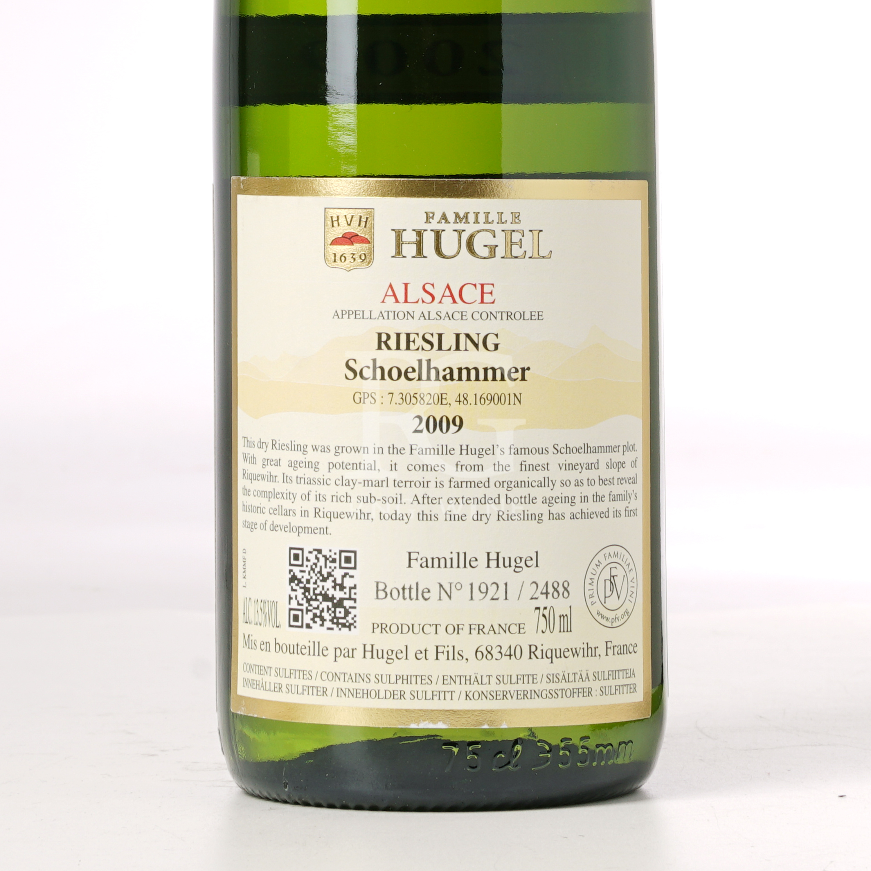 Hugel Schoelhammer Riesling Grand Cru 2009 (JS99)