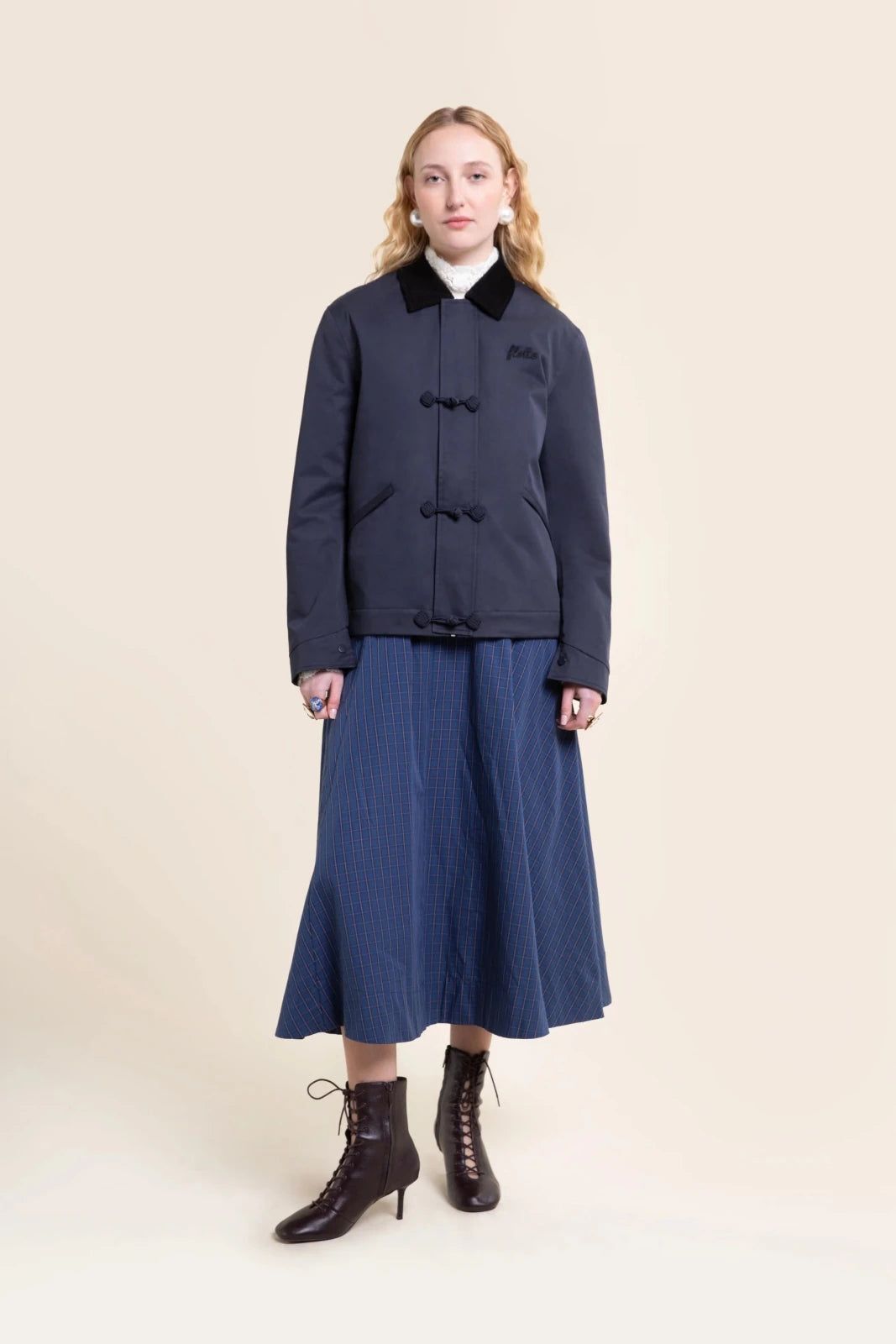 1FT1007-009 [FLOTTE] Carnot 防水青蛙圖案外套 靛藍色 #26042 (EU)